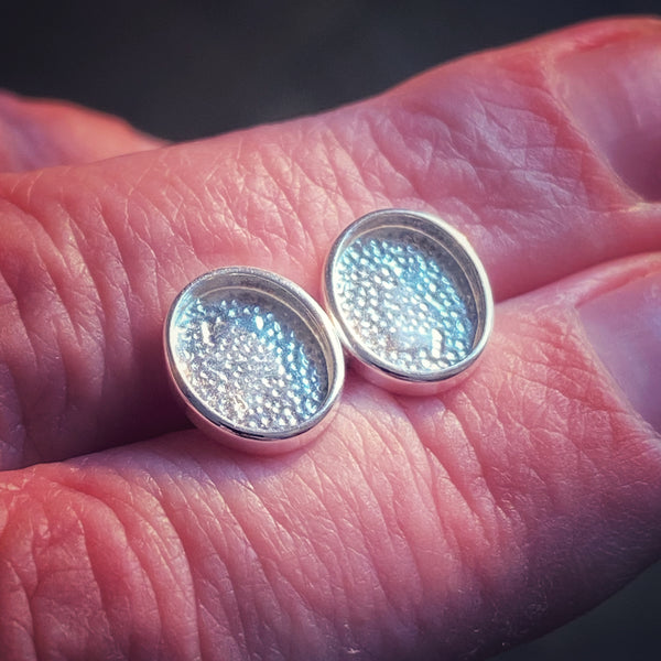 Oval Stud Earrings